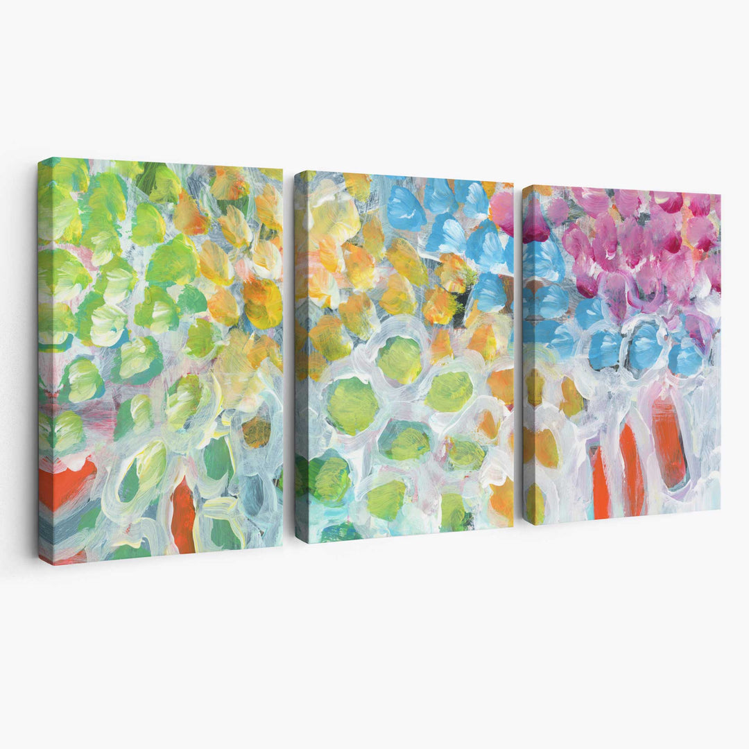 Abstrakt kunst sommerfrukter lerret
