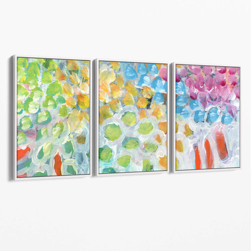 Abstrakt kunst sommerfrukter lerret