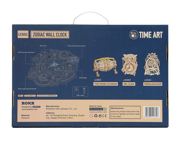 Zodiac Veggklokke og Kalender Skanto