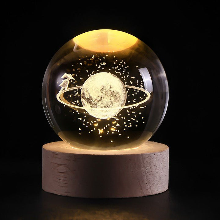 Skanto | SolarSphere – Krystall Solsystem med LED-belysning | Utdannings- og dekorasjonsgave