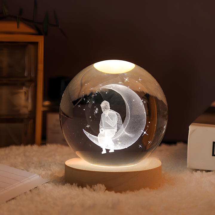 Skanto | Luminous Crystal Ball LED Nattlys Dekor