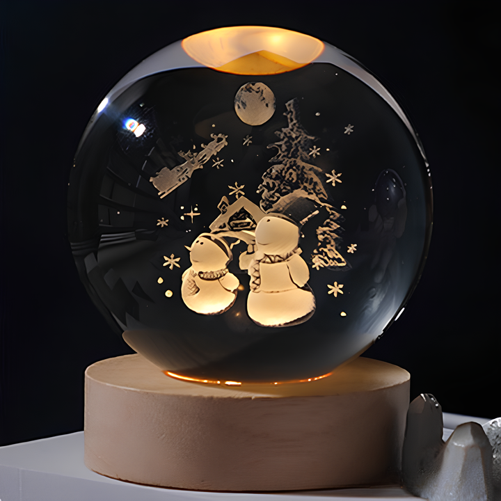 Skanto | SolarSphere – Krystall Solsystem med LED-belysning | Utdannings- og dekorasjonsgave
