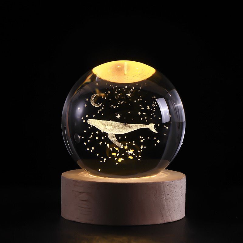 Skanto | SolarSphere – Krystall Solsystem med LED-belysning | Utdannings- og dekorasjonsgave