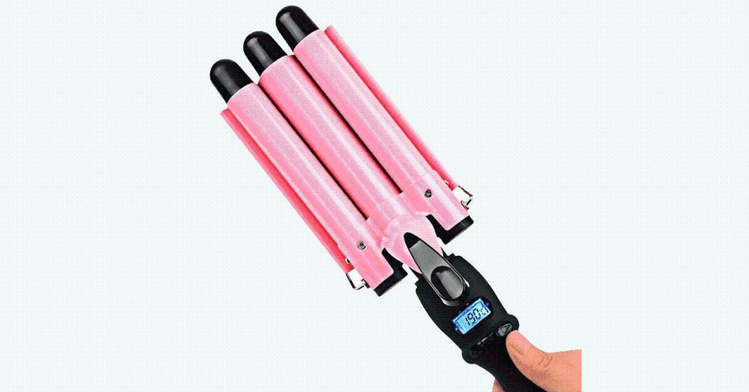 Ny generasjon LCD-skjerm triple fat curling iron – Den beste måten å få perfekte krøller på | Skanto