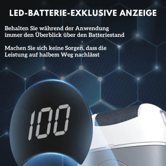 Elektrisk fotpleierulle med USB-batteri | Skanto
