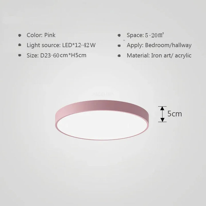 Fargerik LED taklampe – Moderne, fargerik belysning for stue og soverom