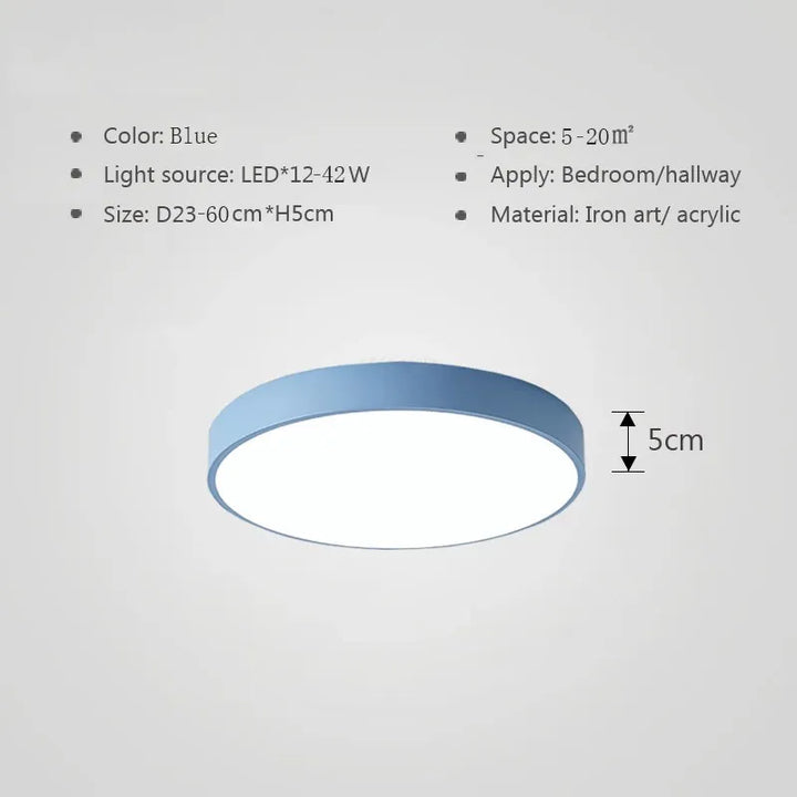 Fargerik LED taklampe – Moderne, fargerik belysning for stue og soverom