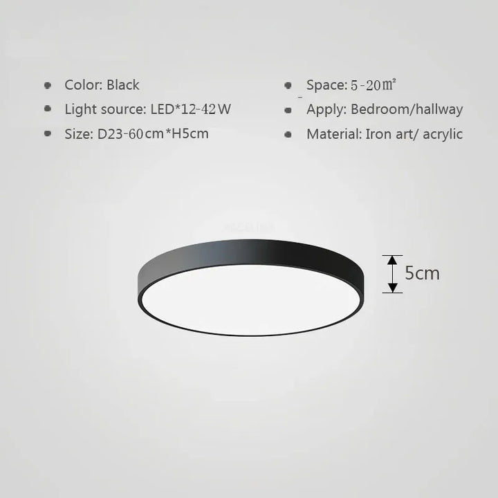 Multifarge LED Taklampe – Modern Fargerik Belysning for Stue og Soverom | Skanto