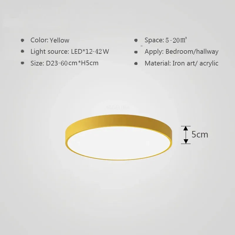 Fargerik LED taklampe – Moderne, fargerik belysning for stue og soverom