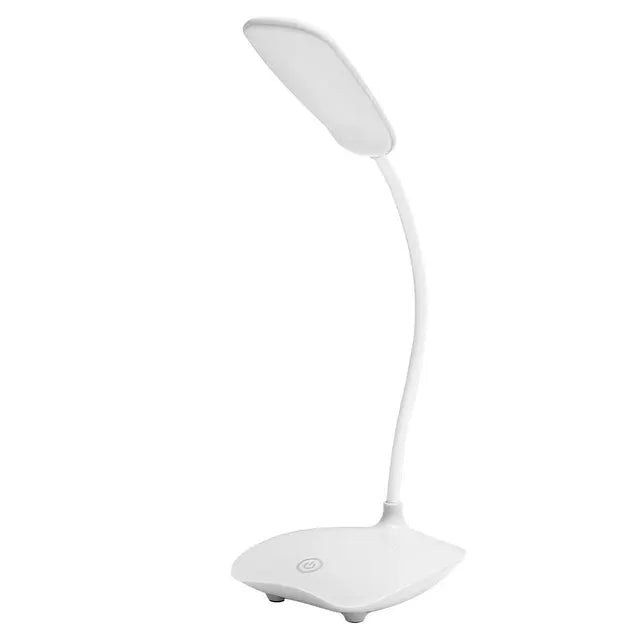 Multifunksjonell LED bordlampe med fleksibel hals – Dimmbar, øyevennlig, perfekt for kontor og nattbord | Skanto