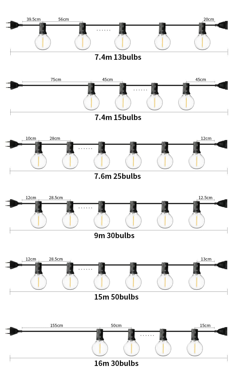 LED kule lyskjede | Skanto