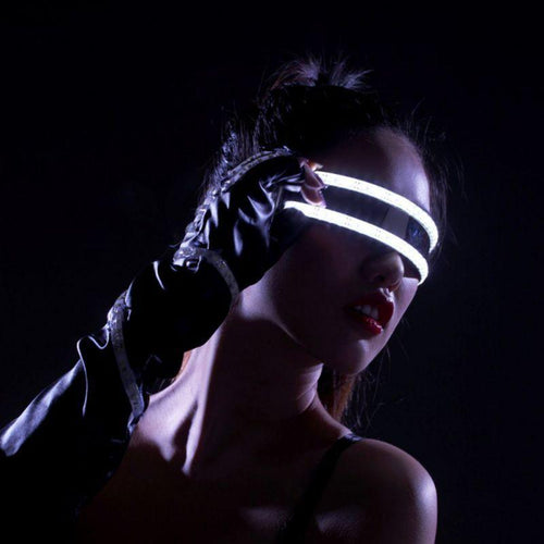 Skanto | LED Luminescerende Briller Halloween Dekorasjon Maske