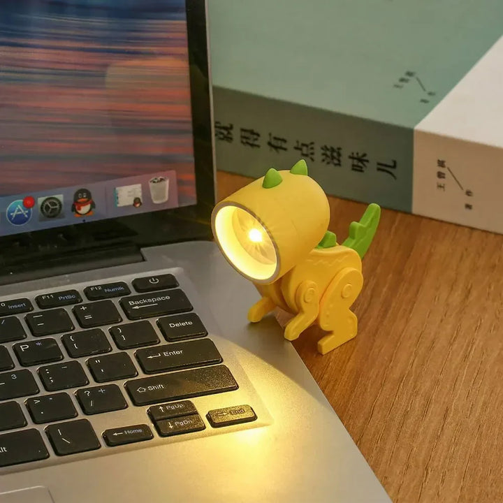 Søte Dinosaur LED Bordlamper – Justerbare Dyrefigurer Nattlamper for Barn | Skanto