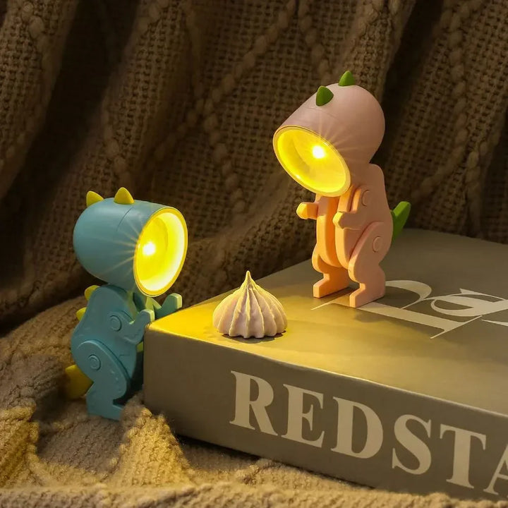 Søte Dinosaur LED Bordlamper – Justerbare Dyrefigurer Nattlamper for Barn | Skanto