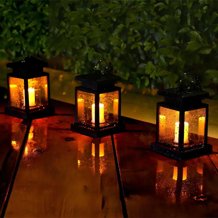 SolarGlow – LED Hage Lantern med Værbestandig Hus | Skanto