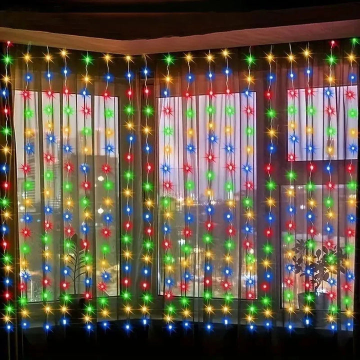 Skanto | LED-Gardinlys for Stemningsfull Dekorasjon – USB Belysning med Fjernkontroll & 8 Lystilstander