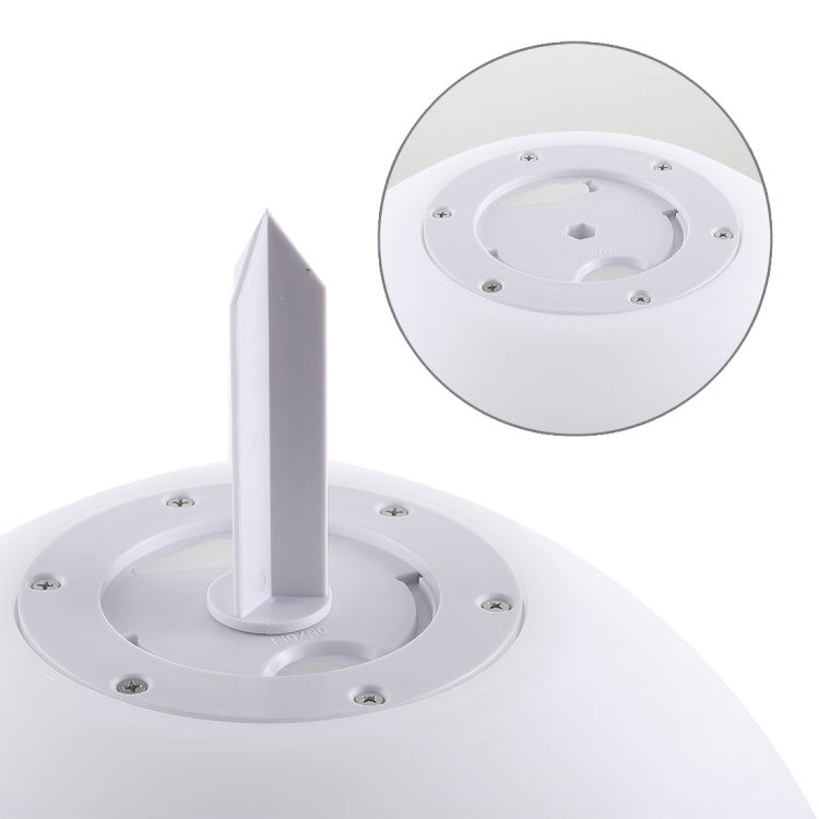 Skanto | LEH-42321 40cm Rund Ball Solenergi Lampe, Flytende Hage Fargeforandrende LED Lys med 0.7W Monokrystallinsk Silisium Solcellepanel & Fjernkontroll (Hvit)