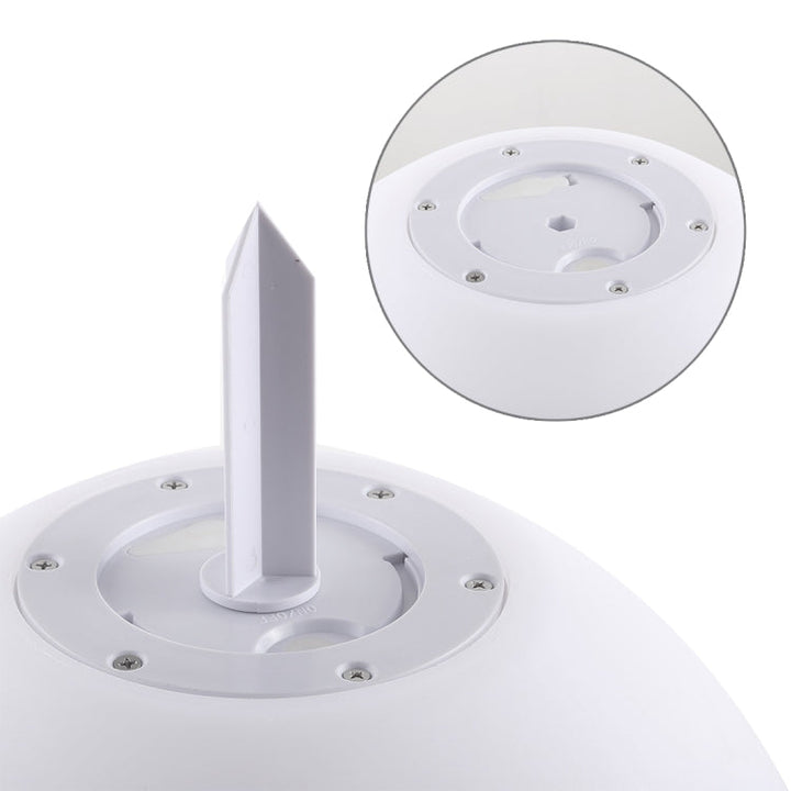 Skanto | LEH-42321 40cm Rund Ball Solenergi Lampe, Flytende Hage Fargeforandrende LED Lys med 0.7W Monokrystallinsk Silisium Solcellepanel & Fjernkontroll (Hvit)