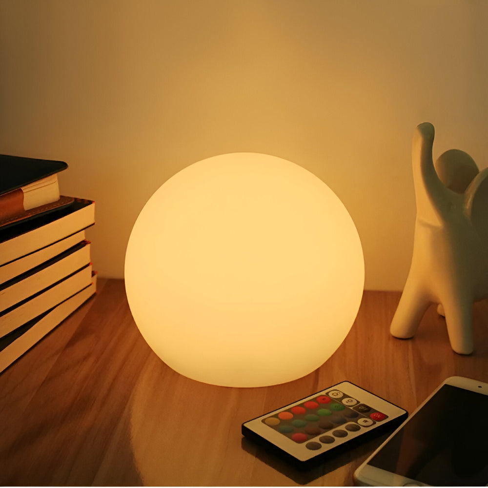 Skanto | LED Bordlampe med Dynamisk Fargeendring - Stemningsbelysning Glødende Ball
