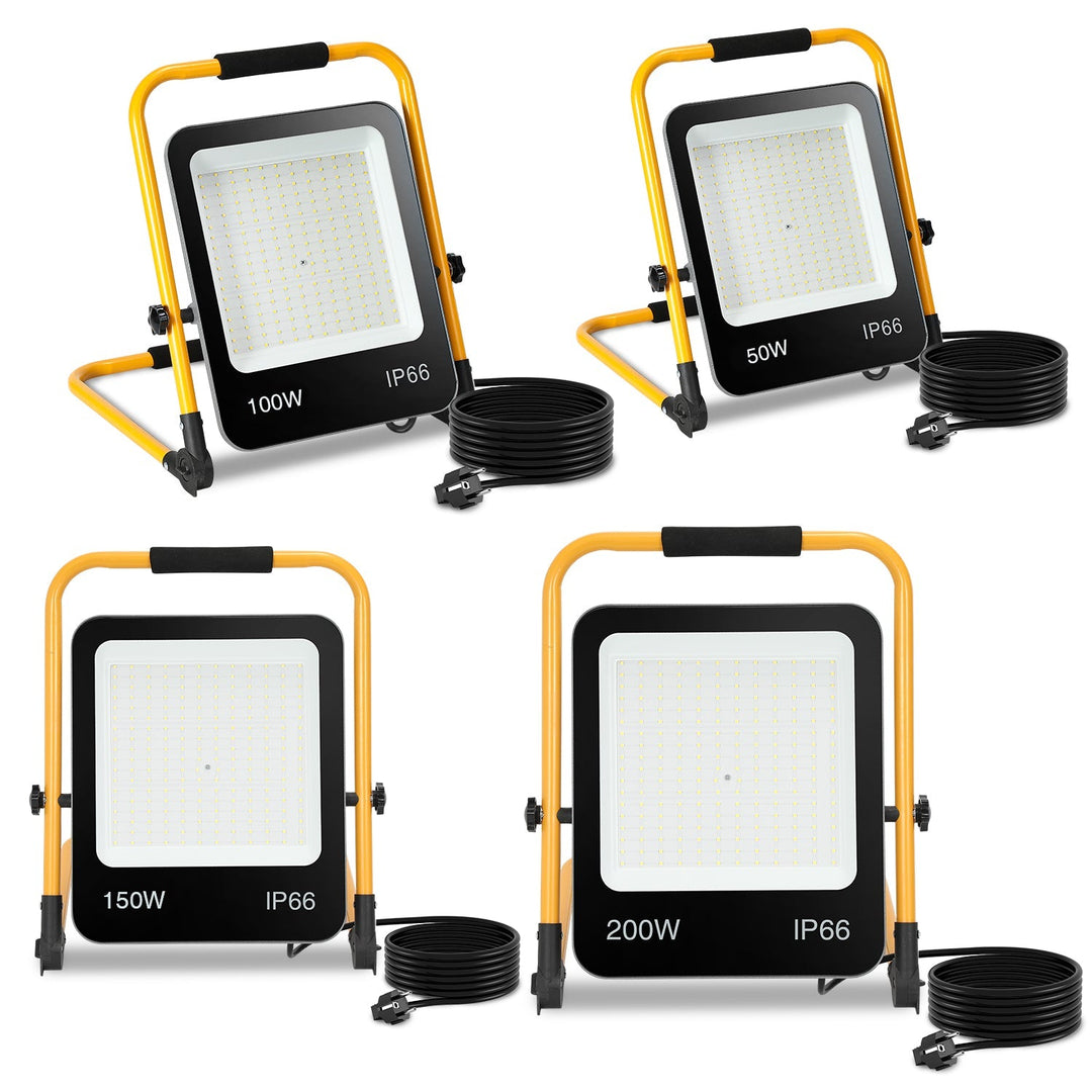 LED konstruksjons spotlight 50W-200W kald hvit IP66 | Skanto