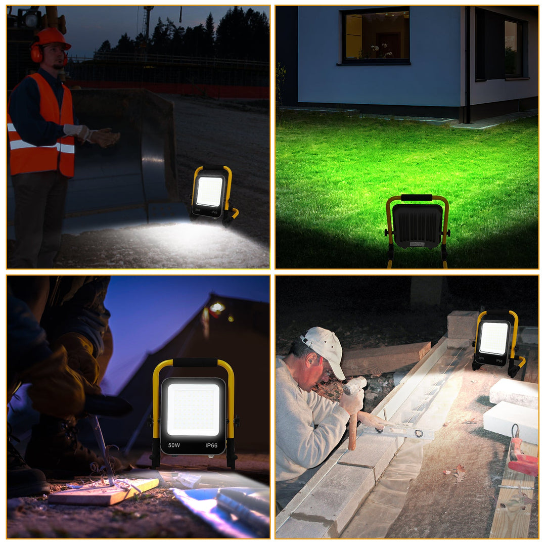 LED konstruksjons spotlight 50W-200W kald hvit IP66 | Skanto