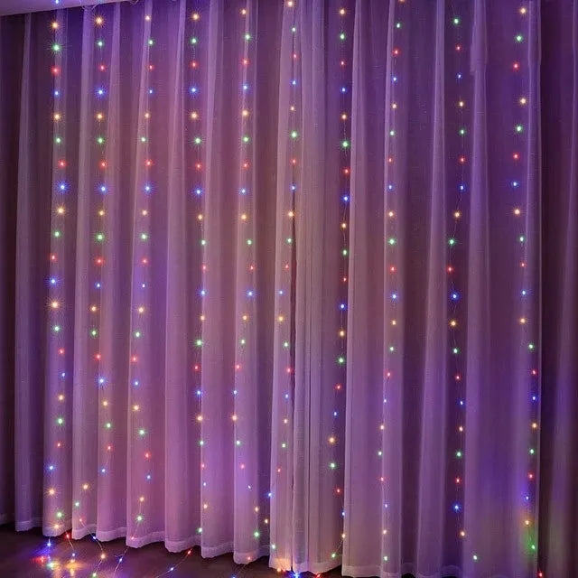Skanto | Luminexa LED Julet belysning – Gardinbelysning med 8 lysmoduser, vanntett og energieffektiv for innendørs og utendørs
