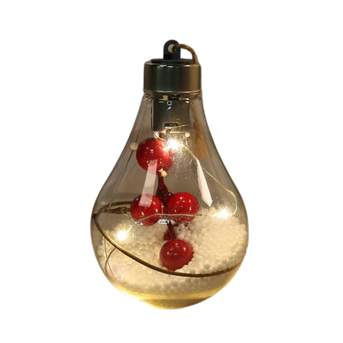 LED gjennomsiktig julekule lyspære