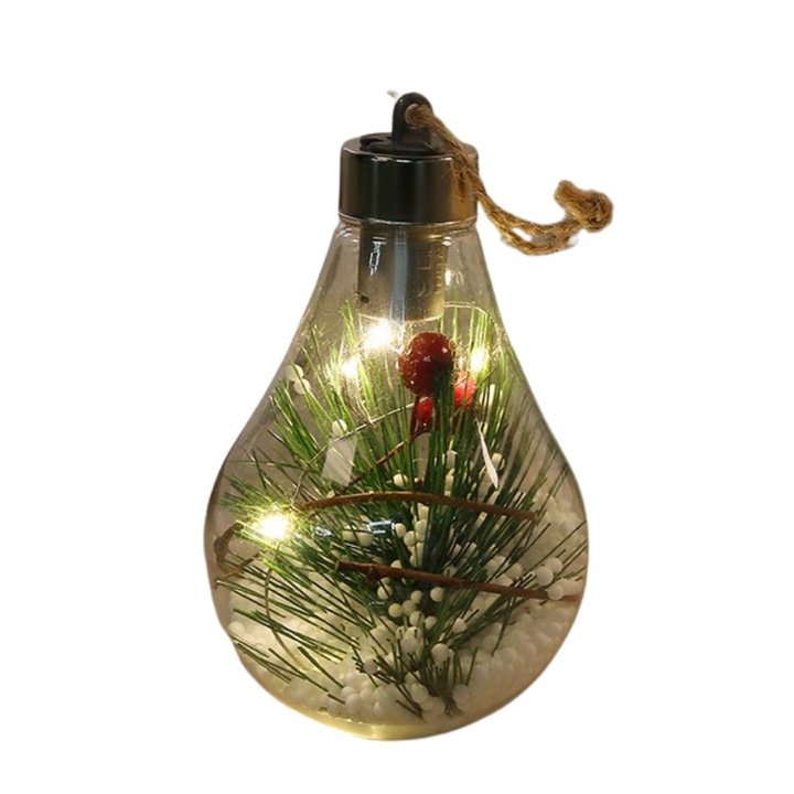 LED gjennomsiktig julekule lyspære
