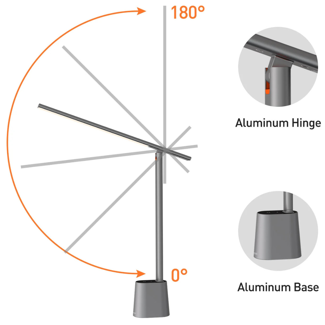 Skanto | Intelligent LED skrivebordslampe med sammenleggbart og dimbart design