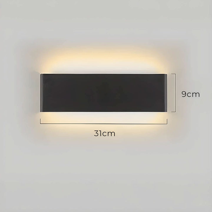 Skanto | Moderne LED Vegglampe – Elegant Aluminium & Glass Design