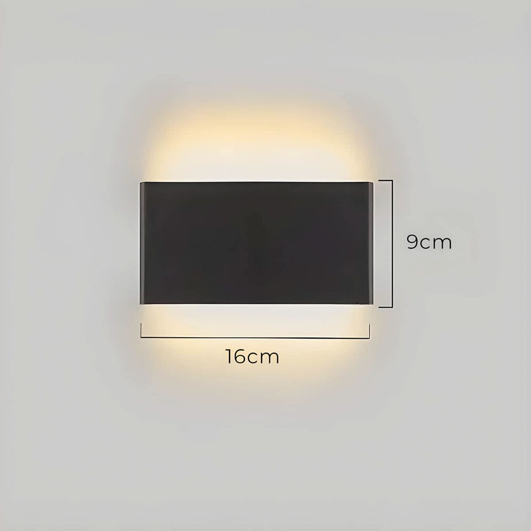 Skanto | Moderne LED Vegglampe – Elegant Aluminium & Glass Design
