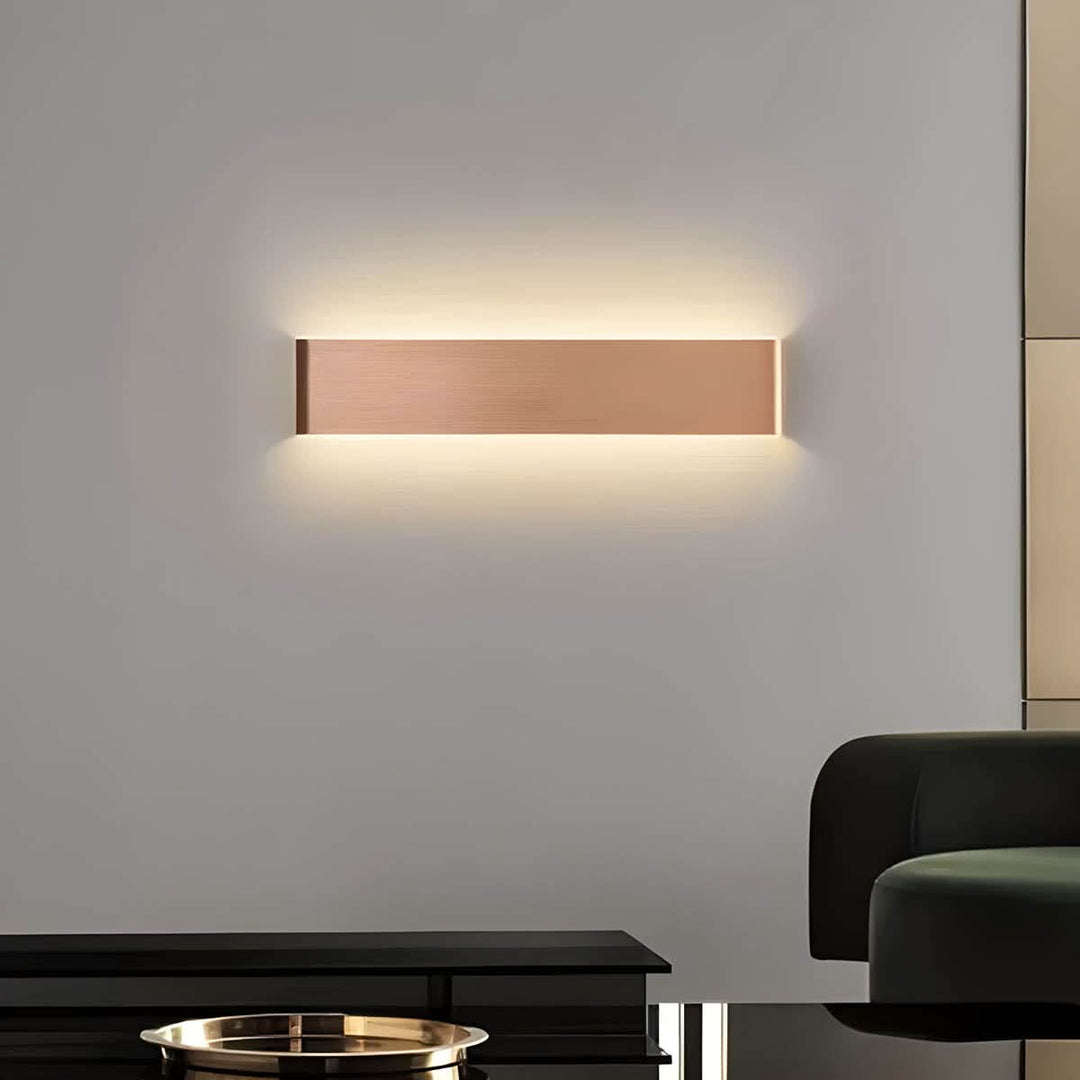 Skanto | Moderne LED Vegglampe – Elegant Aluminium & Glass Design