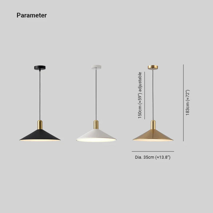 Skanto | Enkel Moderne Kegleformet LED Pendellampe