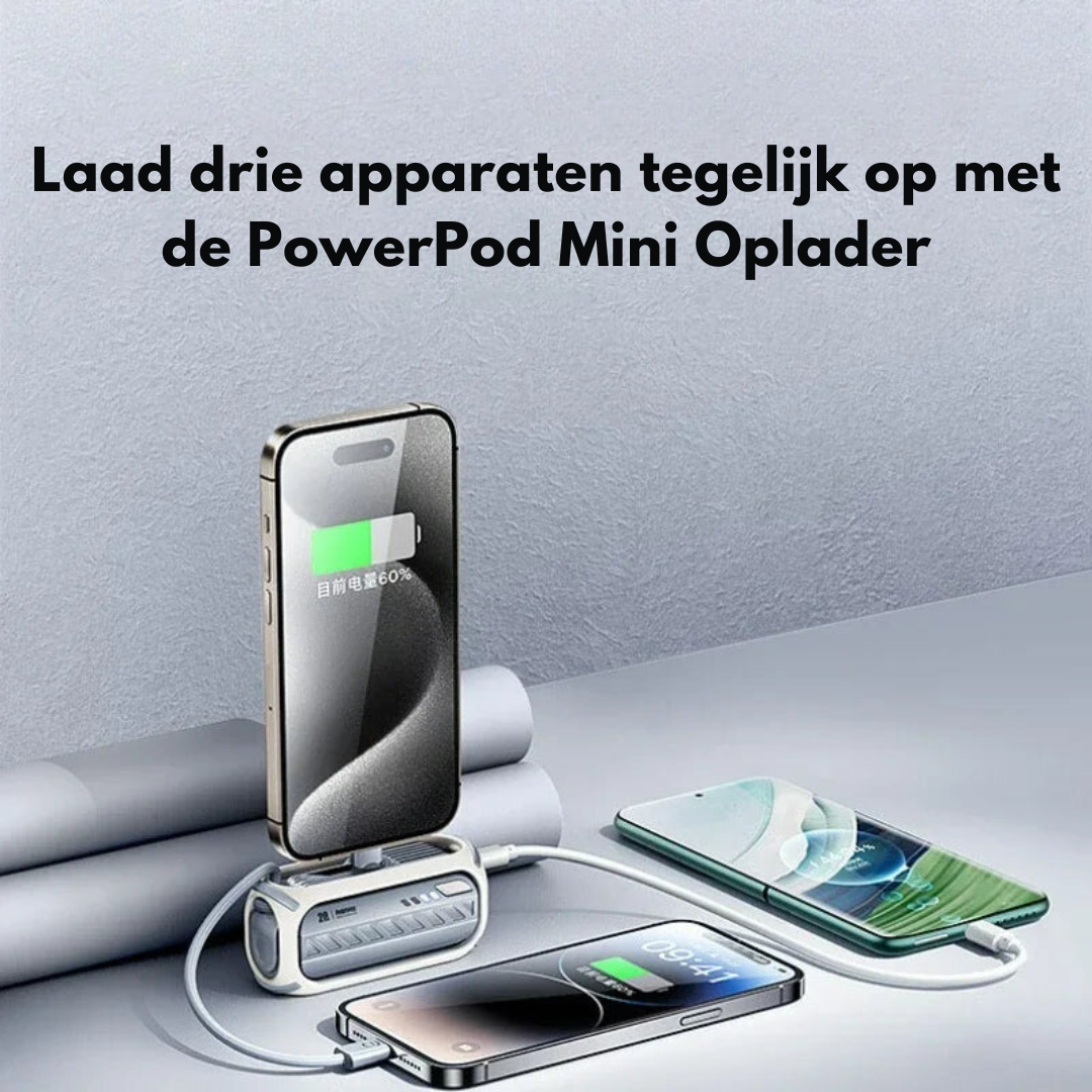 CompactCharge – Stilig bærbar power bank for reise Skanto