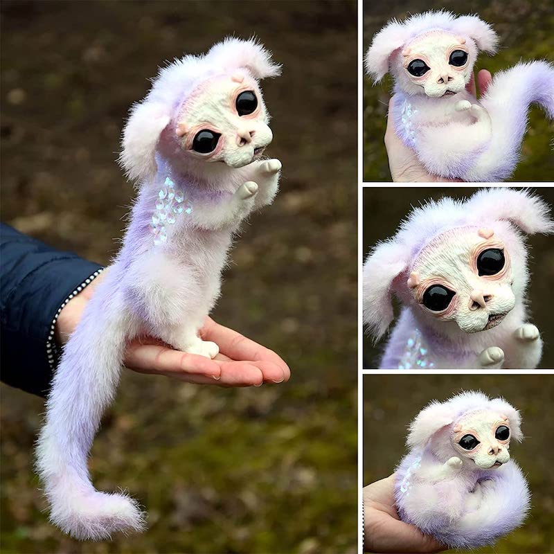 Skanto | Labyrint Plush Doll Maze Worm Rødt Hår Stor Mund Monster Dyr Plush Doll Leketøy Søtt Morsomt Gave Plush Doll Hjem Decor
