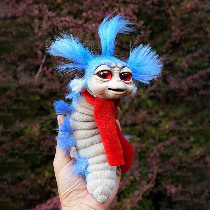 Skanto | Labyrint Plush Doll Maze Worm Rødt Hår Stor Mund Monster Dyr Plush Doll Leketøy Søtt Morsomt Gave Plush Doll Hjem Decor