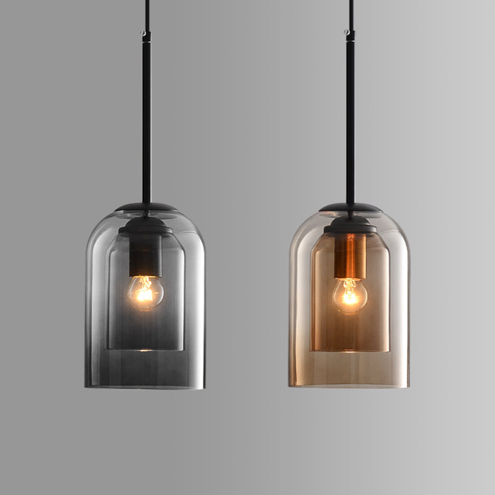 LuxeBeam Lys - Moderne Pendellampe laget av dobbelt glass | Skanto
