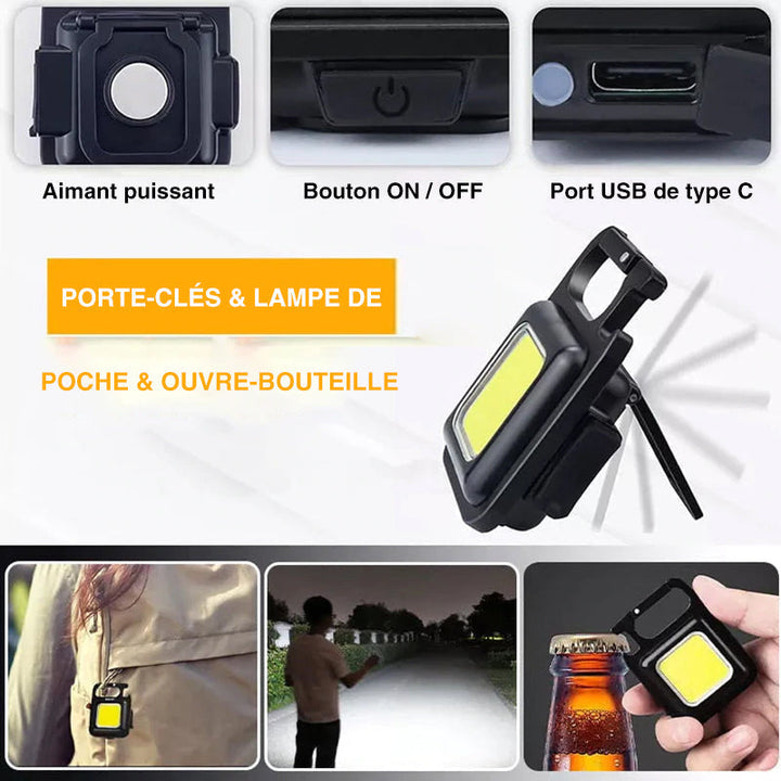 Bærbar multifunksjonell oppladbar nødlampe | Skanto