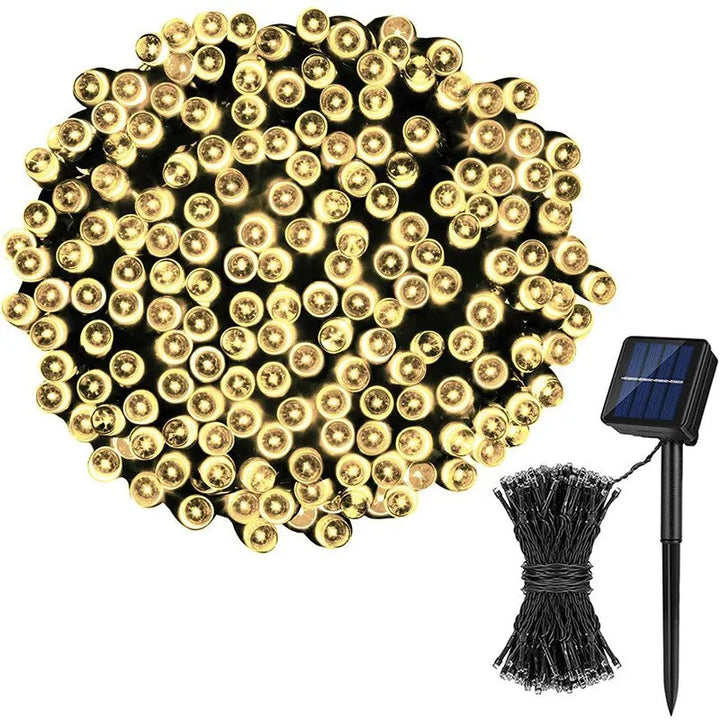 Skanto | LED Solcelle Hagelamper Vanntett 20/50 Stykker for Hage og Julesdekrasjon