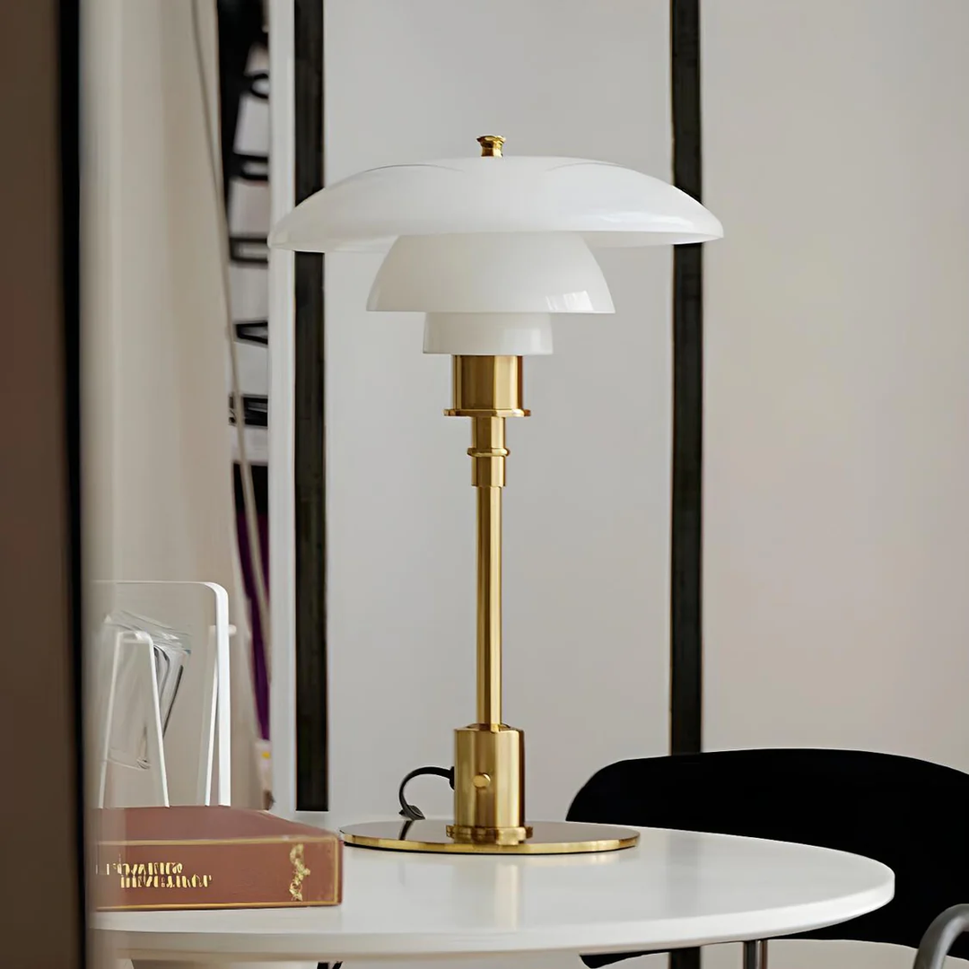 Nordic Glass Table Lamp – Minimalist LED Lys for Hjem | Skanto