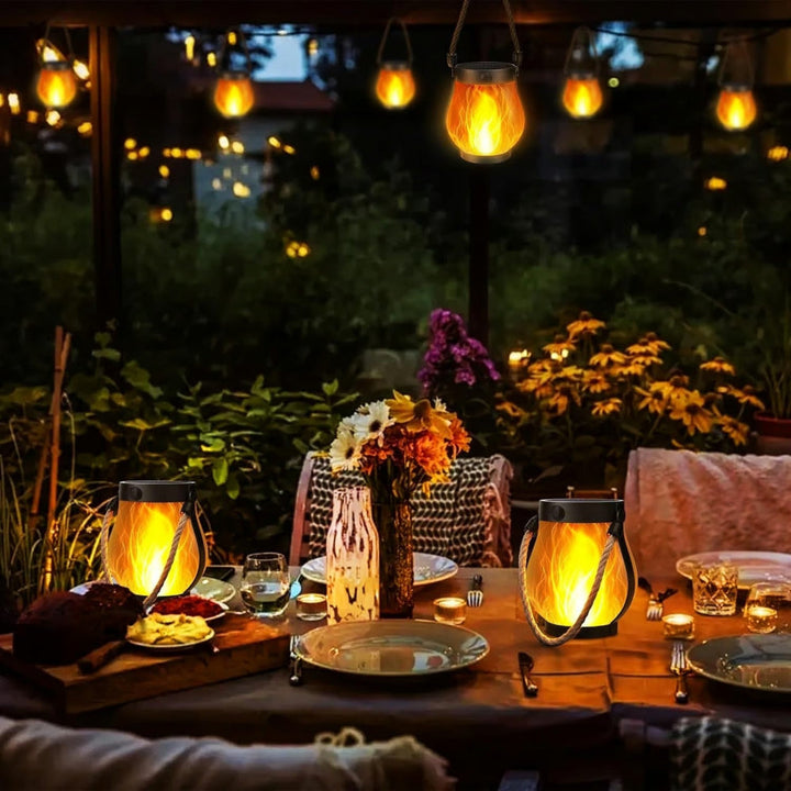 Skanto | Midtpunkt Sollys Vanntett Lantern Flammende Hage Lampe