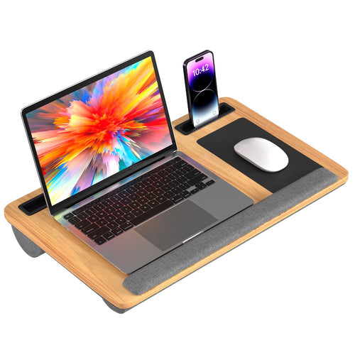 Laptopputerpute ergonomisk laptopbord med håndleddsstøtte & polstret | Skanto