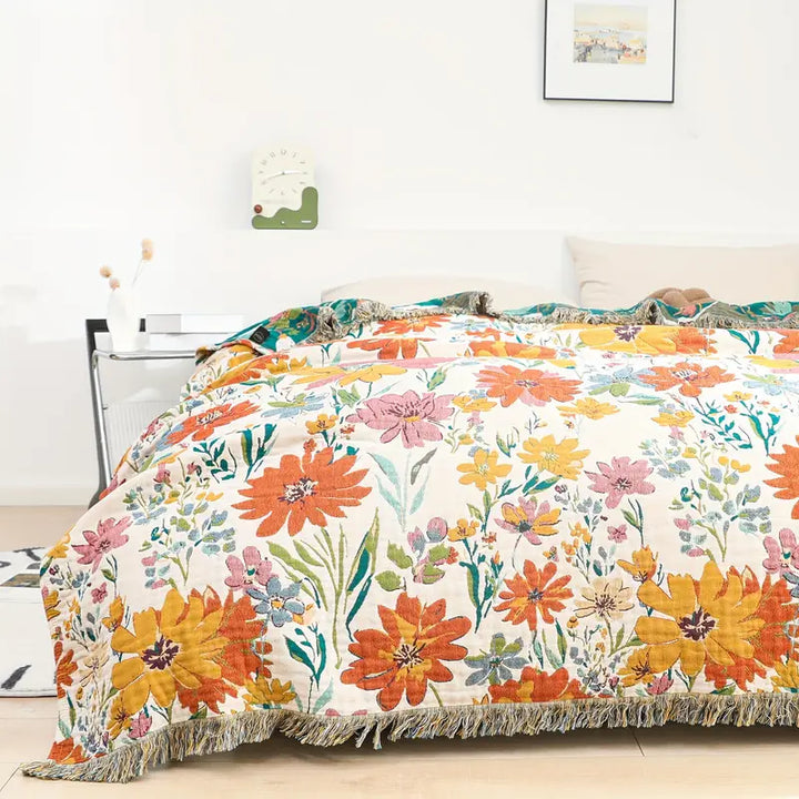 Skanto | Blomstrende Floral-All-Season Bomullsteppe