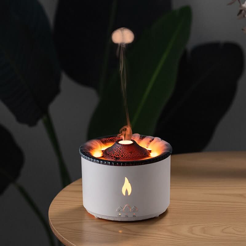 Skanto | Stilig Aroma Diffuser & Luftfukter med Ekte Flammeeffekt