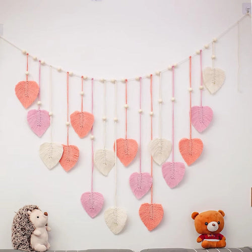 Skanto | Blad-tema Macrame Veggdekor