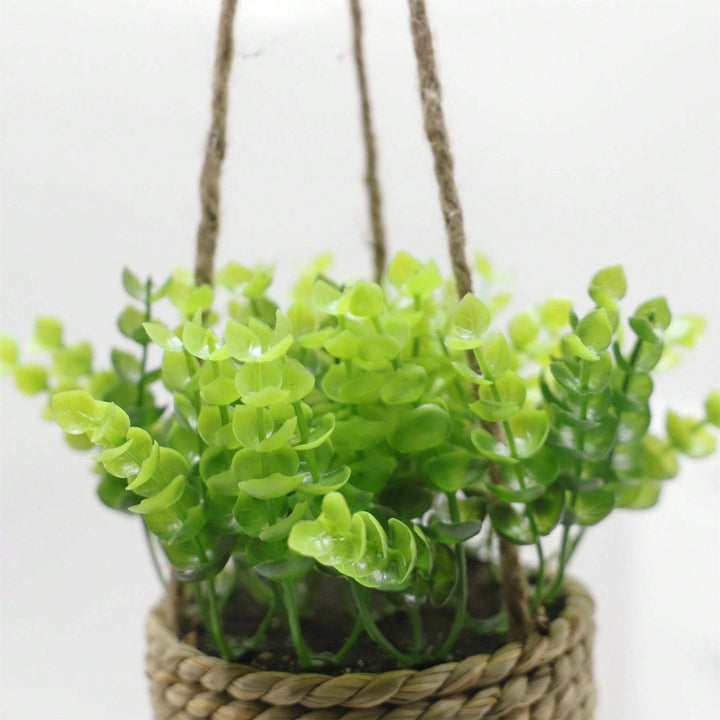 Skanto | Leafara Henge Kunstig Plante i Vevd Kurvpotte
