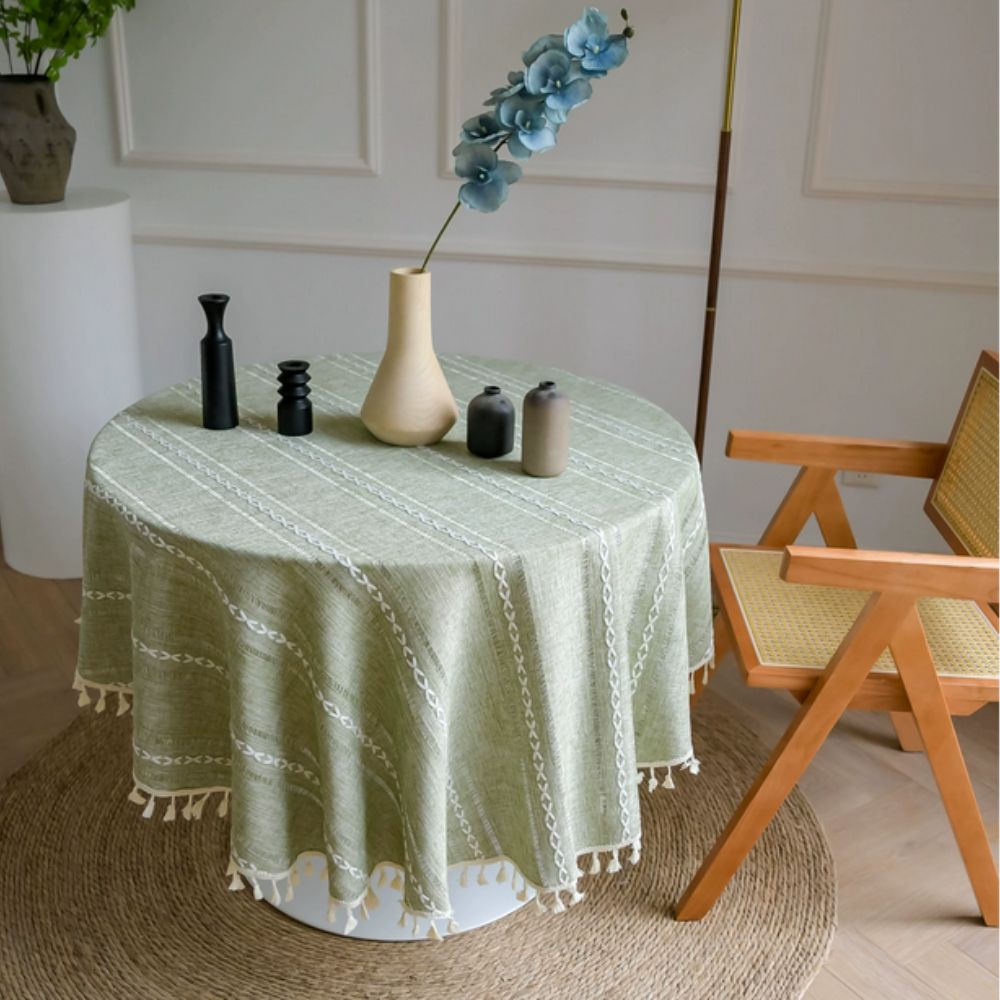 Skanto | Leafline Broderte Rund Duk