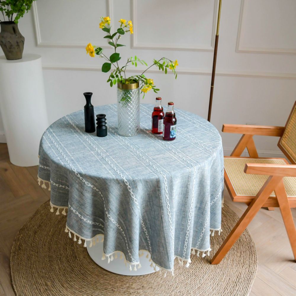 Skanto | Leafline Broderte Rund Duk