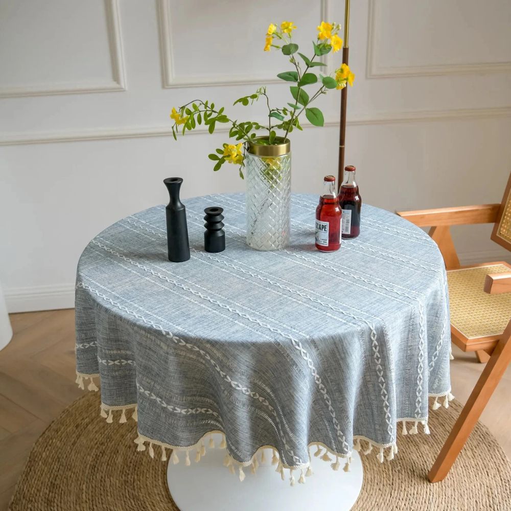 Skanto | Leafline Broderte Rund Duk