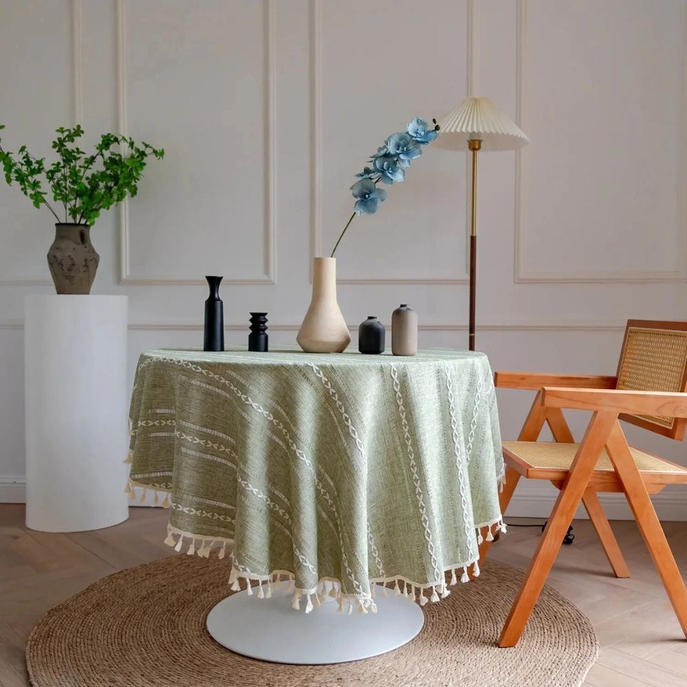 Skanto | Leafline Broderte Rund Duk